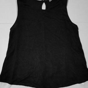 Black and White dressy tank